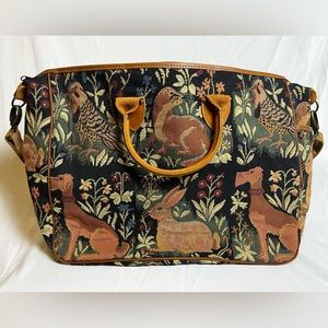 Vintage Forest Animal Tapestry Bag